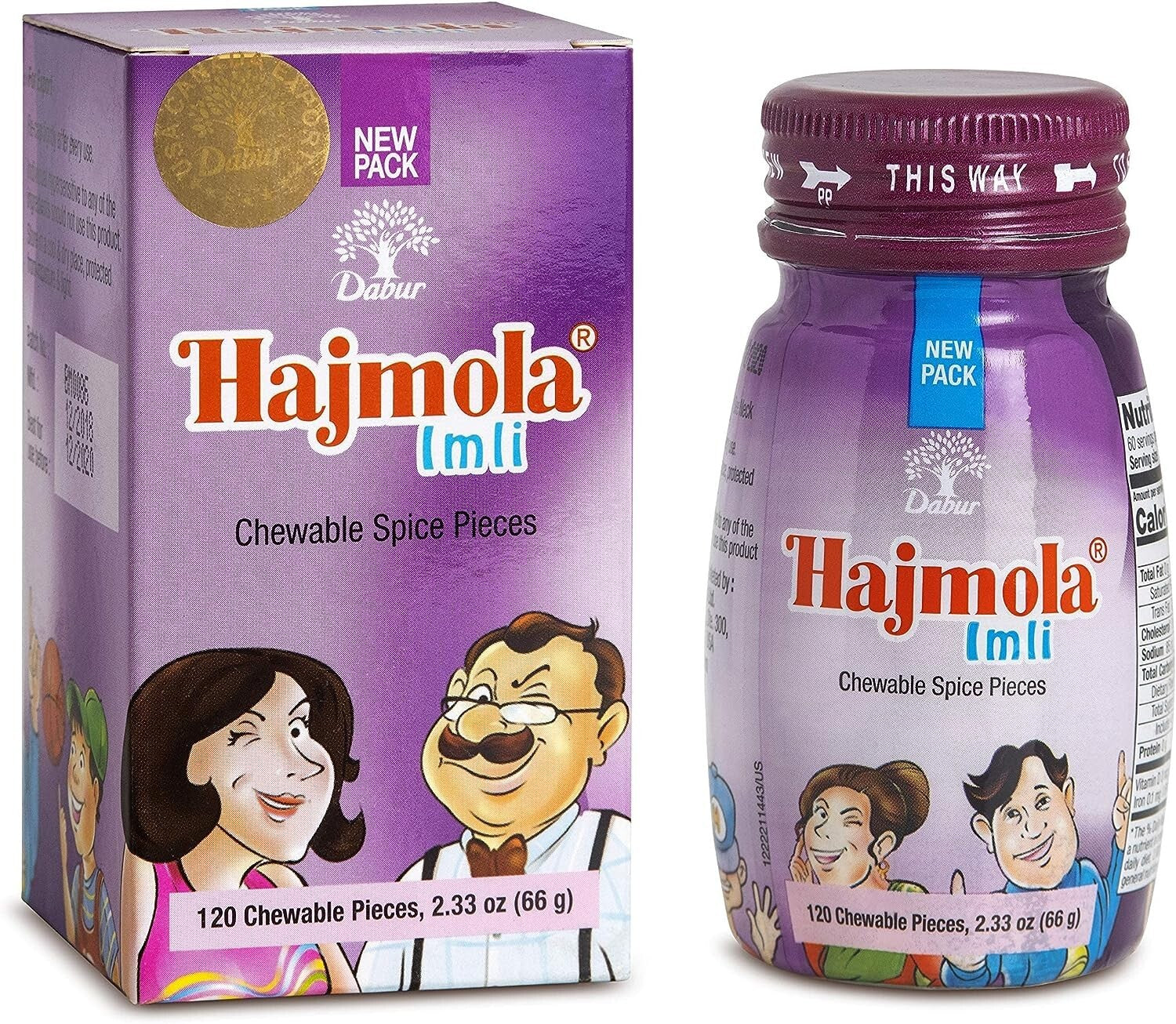 Dabur Hajmola (Imli) 120Tabs by Dabur  Free Shipping